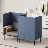 Santo Single Seater Acoustic Privacy Lounge High Back Sofa Booth - Gavisco Office Furniture